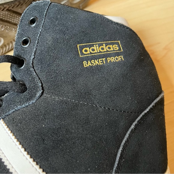 Addidas Basket Profile Wedge Heel Platform Size 9 Classice Three Stripe - Picture 3 of 6